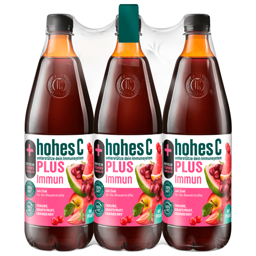 Hohes C Plus Immun Traube-Grapefruit-Cranberry 6x1l